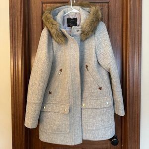 J Crew chateau parka in Italian stadium-cloth
